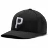 Puma 2022 P 110 Snapback Hat -Silver Putters golf hat 2020 puma p 110 snapback hat black white itempicture 1