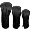 Pro Active Sports Vintage 3-Pack Headcovers -Silver Putters golf headcovers pro active sports vintage3 pack headcover black black itempicture