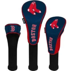 Team Effort MLB Set Of 3 Headcovers -Silver Putters mcarthur sports mlb set of 3 headcovers boston red sox