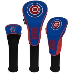 Team Effort MLB Set Of 3 Headcovers -Silver Putters mcarthur sports mlb set of 3 headcovers chicago cubs