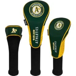 Team Effort MLB Set Of 3 Headcovers -Silver Putters mcarthur sports mlb set of 3 headcovers oakland athletics