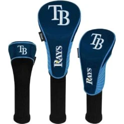 Team Effort MLB Set Of 3 Headcovers -Silver Putters mcarthur sports mlb set of 3 headcovers tampa bay rays