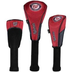 Team Effort MLB Set Of 3 Headcovers -Silver Putters mcarthur sports mlb set of 3 headcovers washington nationals