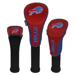Team Effort NFL Set Of 3 Headcovers 24 Team Effort NFL Set Of 3 Headcovers -Silver Putters mcarthur sports nfl set of 3 headcovers buffalo bills