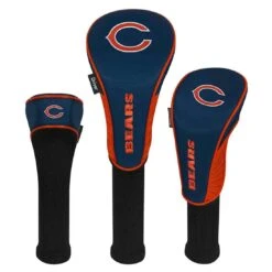 Team Effort NFL Set Of 3 Headcovers 26 Team Effort NFL Set Of 3 Headcovers -Silver Putters mcarthur sports nfl set of 3 headcovers chicago bears