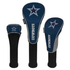 Team Effort NFL Set Of 3 Headcovers 28 Team Effort NFL Set Of 3 Headcovers -Silver Putters mcarthur sports nfl set of 3 headcovers dallas cowboys