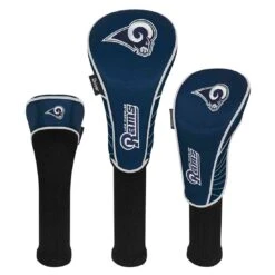 Team Effort NFL Set Of 3 Headcovers 34 Team Effort NFL Set Of 3 Headcovers -Silver Putters mcarthur sports nfl set of 3 headcovers los angeles rams