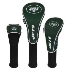 Team Effort NFL Set Of 3 Headcovers 38 Team Effort NFL Set Of 3 Headcovers -Silver Putters mcarthur sports nfl set of 3 headcovers new york jets