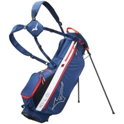 Mizuno K1-LO Lightweight Stand Bag -Silver Putters mizuno 2023 k1 l0 lightweight stand bag navy red itempicture