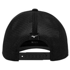 Mizuno Crossed Clubs Mesh Snapback Hat -Silver Putters mizuno crossed clubs mesh snapback hat black back itempicture