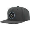 Mizuno Crossed Clubs Snapback Hat -Silver Putters mizuno crossed clubs snapback hat charcoal itempicture