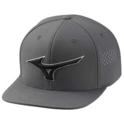 Mizuno Tour Flat Snapback Hat -Silver Putters mizuno tour flat snapback hat charcoal itempicture
