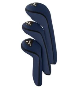 Pro Active Sports Stealth Headcovers 3-Pack -Silver Putters navy 7364