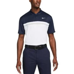 Nike Dri-FIT Victory Colorblock Polo -Silver Putters nike 2022 dri fit victory colorblock polo obsidian white itempicture