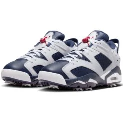 Nike Jordan Retro 6 G Golf Shoes White/Midnight Navy/Varsity Red -Silver Putters nike air jordan retro 6 g golf shoes white midnight navy varsity red pair itempicture
