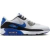 Nike Air Max 90 G Golf Shoes White/Game Royal -Silver Putters nike air max 90 g golf shoes white game royal black profile itempicture