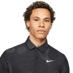 Nike Dri-FIT ADV Tour Camo Polo 11 Nike Dri-FIT ADV Tour Camo Polo -Silver Putters nike dri fit adv tour camo polo black detail itempicture