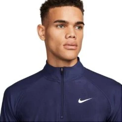 Nike Dri-FIT ADV Tour Pullover -Silver Putters nike dri fit adv tour pullover midnight navy white detail itempicture