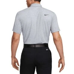 Nike Dri-FIT Tour Heather Polo -Silver Putters nike dri fit tour heather polo midnight navy back itempicture