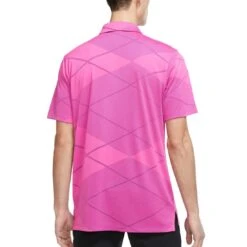 Nike Dri-FIT Vapor Jacquard Polo -Silver Putters nike dri fit vapor jacquard polo pink prime back itempicture