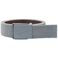 Nike Reversible Stretch Web Belt -Silver Putters nike reversible stretch web belt grey itempicture