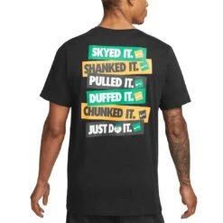 Nike Verbiage Golf Tee -Silver Putters nike verbiage golf tee black back itempicture