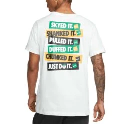 Nike Verbiage Golf Tee -Silver Putters nike verbiage golf tee white back itempicture