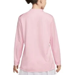 Nike Women's Dri-FIT UV Advantage Half-Zip Pullover -Silver Putters nike womens dri fit club half zip uv pullover medium soft pink back itempicture