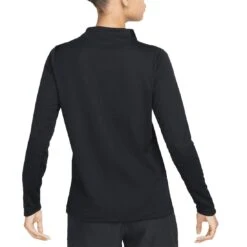 Nike Women's Dri-FIT UV Advantage Mock-Neck Top -Silver Putters nike womens dri fit uv advantage mock neck top black back itempicture