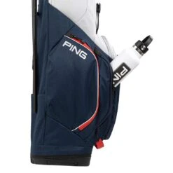 Ping Hoofer Lite Stand Bag -Silver Putters ping 2023 hoofer lite stand bag navy platinum red detail1 itempicture