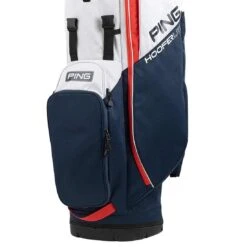 Ping Hoofer Lite Stand Bag -Silver Putters ping 2023 hoofer lite stand bag navy platinum red detail2 itempicture