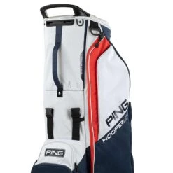 Ping Hoofer Lite Stand Bag -Silver Putters ping 2023 hoofer lite stand bag navy platinum red detail3 itempicture