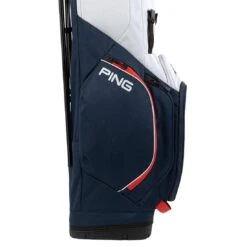 Ping Hoofer Lite Stand Bag -Silver Putters ping 2023 hoofer lite stand bag navy platinum red detail5 itempicture