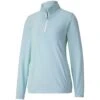 Puma Women's Cloudspun Quarter Zip Pullover -Silver Putters puma 2021 womens cloudspun quarter zip pullover placid blue itempicture