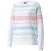 Puma Women's Ribbon Sweater -Silver Putters puma 2021 womens ribbon sweater parfait pink itempicture