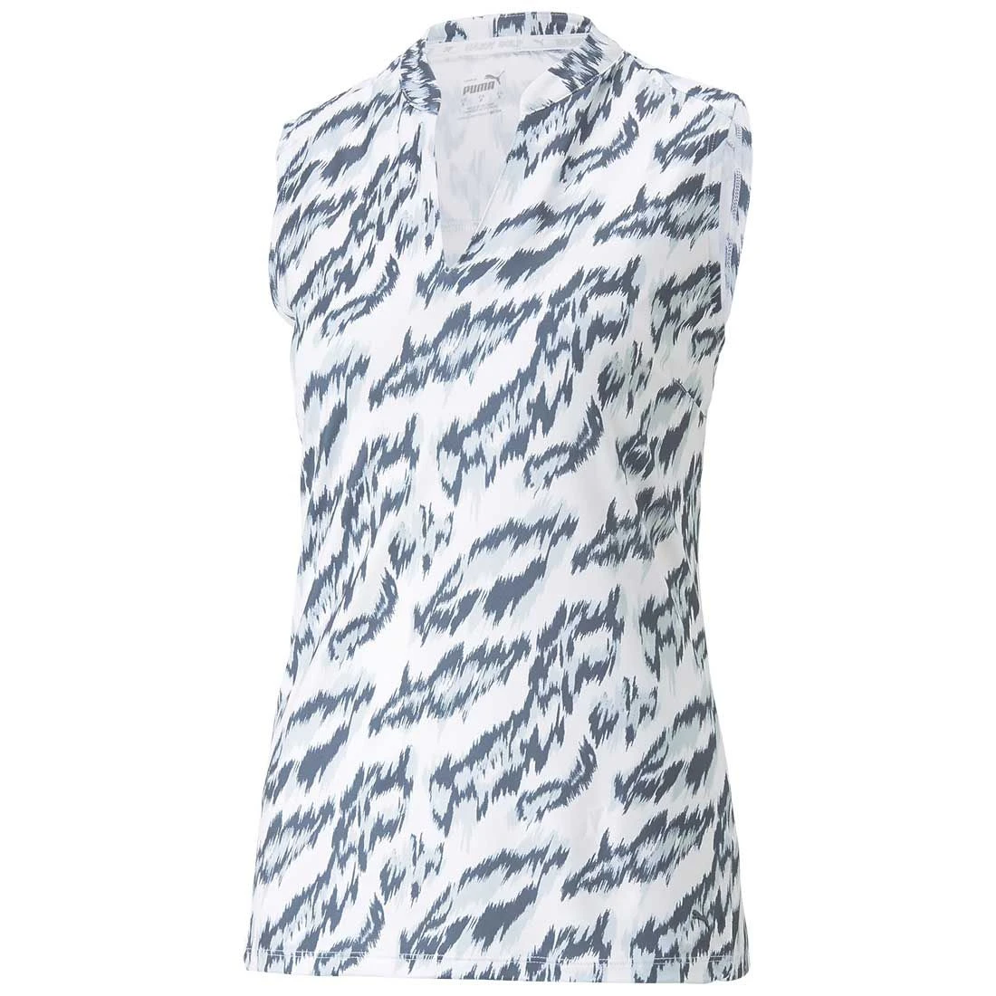 Puma Women's MATTR Animal Sleeveless Polo 4 Puma Women's MATTR Animal Sleeveless Polo - Image 2