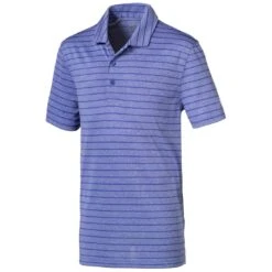 Puma Boys Rotation Stripe Polo -Silver Putters puma boys rotation stripe polo dazzling blue