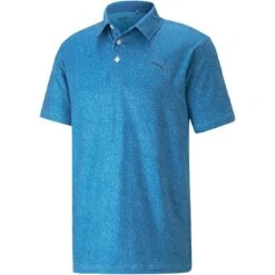 Puma Cloudspun Primary Polo -Silver Putters puma cloudspun primary polo lake blue front itempicture