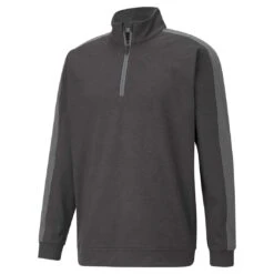Puma CLOUDSPUN T7 Quarter Zip -Silver Putters puma cloudspun t7 quarter zip black