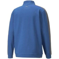 Puma CLOUDSPUN T7 Quarter Zip -Silver Putters puma cloudspun t7 quarter zip bright cobalt back itempicture