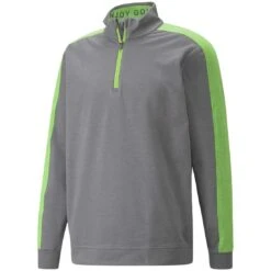 Puma CLOUDSPUN T7 Quarter Zip -Silver Putters puma cloudspun t7 quarter zip quiet shade itempicture