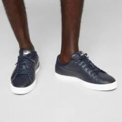 Puma Fusion Classic Golf Shoes Navy Blazer -Silver Putters puma fusion classic golf shoes navy 376982 03 model2 itempicture