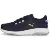 Puma Fusion Grip Golf Shoes Navy/Silver/Quiet Shade -Silver Putters puma fusion grip golf shoes navy silver quiet shade 377527 03 profile1 itempicture