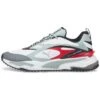 Puma GS-Fast Golf Shoes White/High Rise/High Risk Red -Silver Putters puma gs fast golf shoes white high rise high risk red 376357 04 profile itempicture