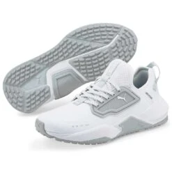 Puma GS.One Golf Shoes White/High Rise 9 Puma GS.One Golf Shoes White/High Rise -Silver Putters puma gs one golf shoes white high rise pair itempicture