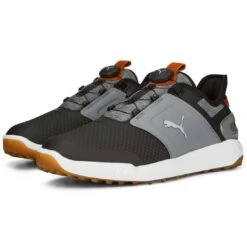 Puma Ignite Elevate Disc Golf Shoes Black/Quiet Shade/Gum -Silver Putters puma ignite elevate disc golf black quiet shade gum 376080 07 pair itempicture