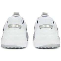 Puma Ignite Elevate Disc Golf Shoes White/Silver -Silver Putters puma ignite elevate disc golf shoes white silver 376080 01 heel itempicture