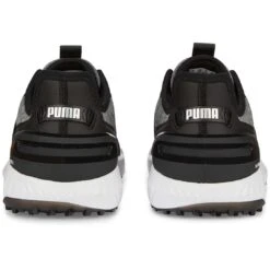 Puma Ignite Elevate Golf Shoes Black/Silver -Silver Putters puma ignite elevate golf shoes black silver 376077 02 heel itempicture