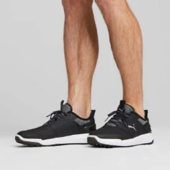 Puma Ignite Elevate Golf Shoes Black/Silver -Silver Putters puma ignite elevate golf shoes black silver 376077 02 mod1 itempicture