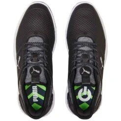 Puma Ignite Elevate Golf Shoes Black/Silver -Silver Putters puma ignite elevate golf shoes black silver 376077 02 top itempicture
